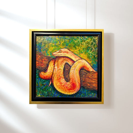 "Sun in the Emerald" Original Acrylic Painting