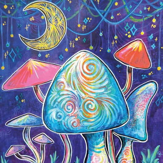 "Pure Magic" Art Prints - Mushrooms