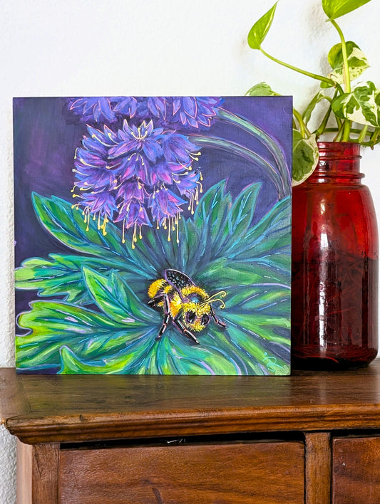 "Sweet Dreams Bee" Original Acrylic Painting